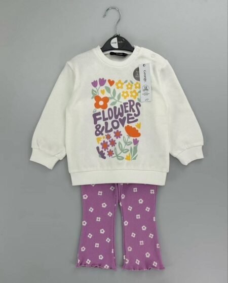 طقم بناتي فلور اند لوف