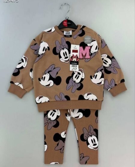 طقم ديزني ميني ماوس بني