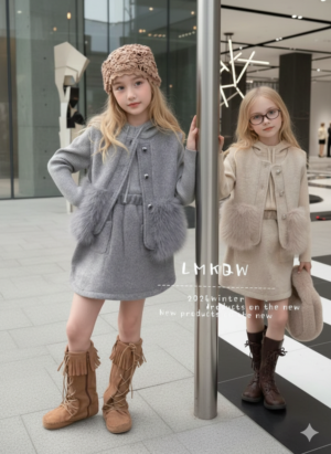 طقم العيد متوفر بلونين بيج وسكني (3قطع)